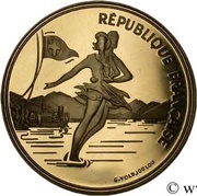500 francs or Albertville, patinage artistique-lac du Bourget obverse image