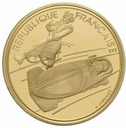500 Francs Bobsledding obverse image