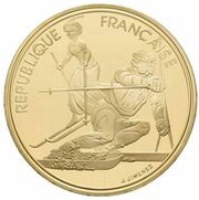 500 Francs Ski-Slalom obverse image