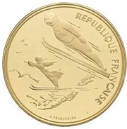 500 Francs Ski Jumping obverse image