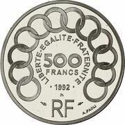 500 Francs / 70 Ecus Jean Monet obverse image