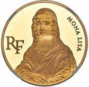 500 Francs Mona Lisa; Small module obverse image