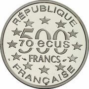 500 Francs / 70 Ecus Arc de Triumph obverse image