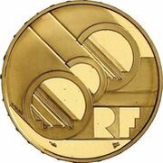 500 Francs / 75 Ecus Channel Tunnel obverse image