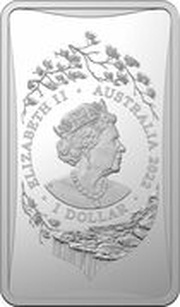 1 Dollar - Elizabeth II 6th Portrait - Year of the Tiger; Silver Bullion Bar obverse image