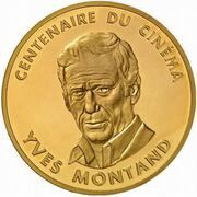 500 Francs Yves Montand; Large module, France, 1994-1995 reverse image