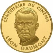 500 Francs Leon Gaumont; Large module, France, 1995 reverse image