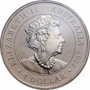 1 Dollar - Elizabeth II Posthumous; 6th Portrait - Merry Christmas 2022 obverse image