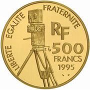 500 Francs Greta Garbo; Large module obverse image