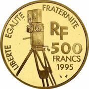 500 Francs Romy Schneider; Small module obverse image