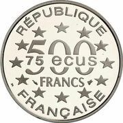 500 Francs / 75 Ecus Parthenon obverse image