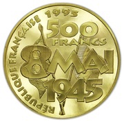 500 Francs VE Day obverse image