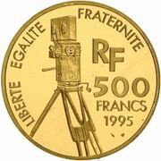 500 Francs Gerard Philipe; Large module obverse image