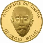 500 Francs Georges Melies; Large module, France, 1995 reverse image
