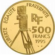 500 Francs Arletty; Large module obverse image