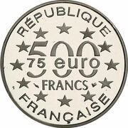 500 Francs / 75 Euros Grand Place, Bruxelles obverse image