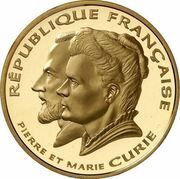500 Francs Pierre and Marie Curie obverse image
