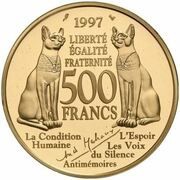 500 Francs Andre Malraux, France, 1997 reverse image