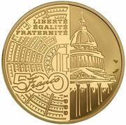 500 Francs Jean Jaures, France, 1999 reverse image