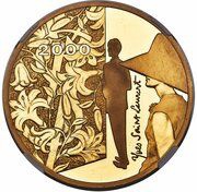 500 Francs Yves Saint Laurent, France, 2000 reverse image