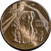 1 Dollar In the name of Elizabeth II; 6th Portrait - The Giant Koala, Australia, 2023 reverse image