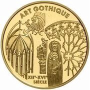 655.957 Francs Gothic Art, France, 1999 reverse image
