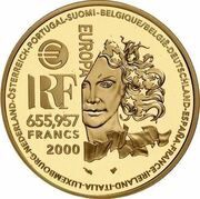 655.957 Francs Nouveau Art obverse image
