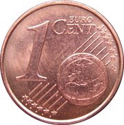1 Euro Cent reverse image