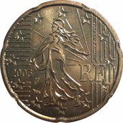 20 Euro Cents 1st map obverse image