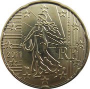20 Euro Cents 2nd map obverse image