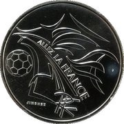 ¼ Euro World Cup Soccer obverse image