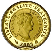 ¼ Euro Franc Germinal, France, 2003 reverse image