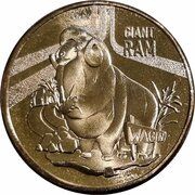 1 Dollar In the name of Elizabeth II; 6th Portrait - The Giant Ram, Australia, 2023 reverse image