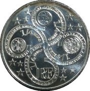 ¼ Euro Introduction of the Euro obverse image