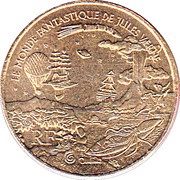 ¼ Euro Stories of Jules Verne obverse image