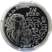 ¼ Euro Jean de la Fontaine obverse image