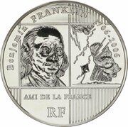 ¼ Euro Benjamin Franklin obverse image