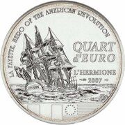 ¼ Euro La Fayette, France, 2007 reverse image