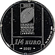 ¼ Euro Rugby World Cup, France, 2007 reverse image