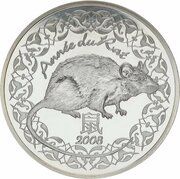 ¼ Euro Year of the Rat obverse image