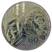 ¼ Euro Johnny Halliday, 60 ans de souvenirs obverse image