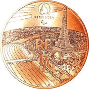 ¼ Euro JO 2024 Paris - Tennis obverse image