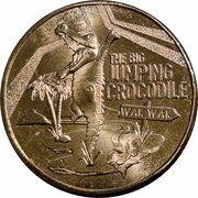 1 Dollar In the name of Elizabeth II; 6th Portrait - The Big Jumping Crocodile, Australia, 2023 reverse image