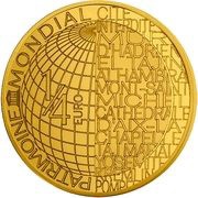 ¼ Euro West Lake reverse image