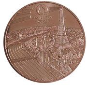 ¼ Euro JO 2024 Paris, Football 5-a-side obverse image