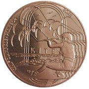 ¼ Euro JO 2024 Paris, kite, France, 2022 reverse image