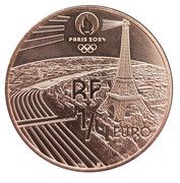¼ Euro Artistic gymnastics obverse image