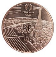 ¼ Euro golf obverse image