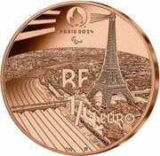¼ Euro Wheelchair basketball obverse image
