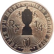 ¼ Euro Rugby World Cup 2023 - Wales obverse image